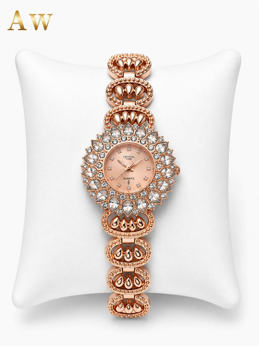 Crystal Time Ladies Watch.